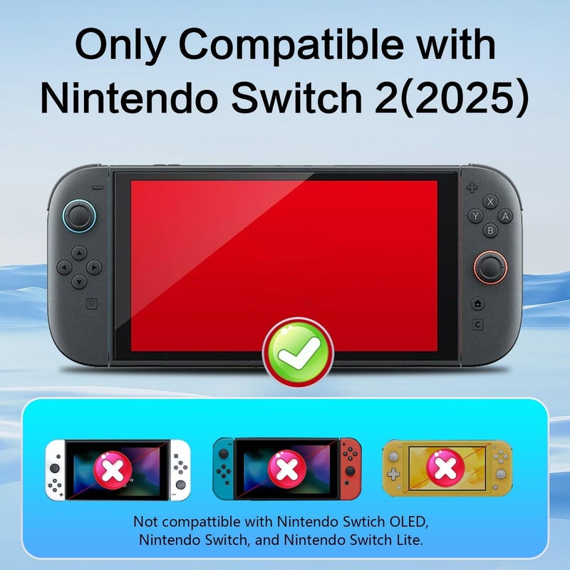 Phimoos Switch 2 Screen Protector, AR Tempered Glass Film for Nintendo Switch 2 (2025), Anti Reflective & Anti-Glare, Ultra-Transparent, 9H Hardness, No Bubbles, Easy Installation Kit Included - Image 4